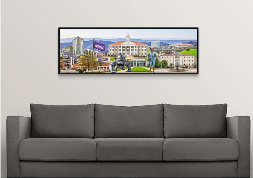 JMU Panorama, JMU Print, James Madison, Harrisonburg Print, JMU, James