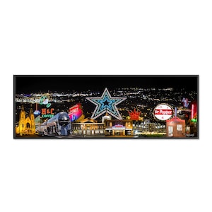 Roanoke VA Collage Print – Star City Wall Art Featuring Mill Mountain Star, J611, Neon Signs & Landmarks, Roanoke