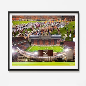 Lane Stadium, Blacksburg Print, Blacksburg Virginia, Blacksburg