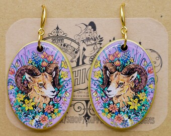 Aries Ram Earrings
