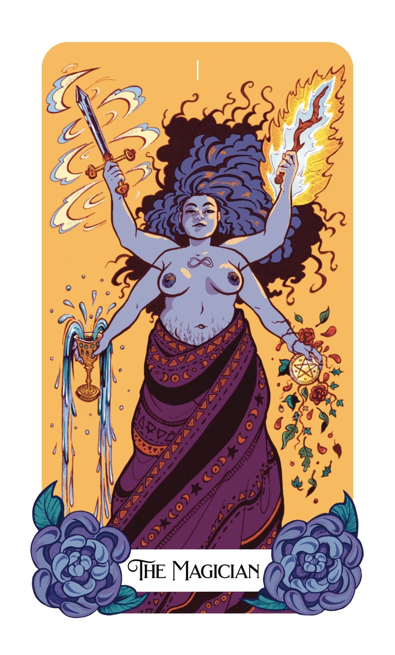 The Magician A3 Large Tarot Art Print image 1