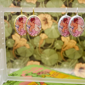 Sapphic Lovers Tarot Earrings image 2