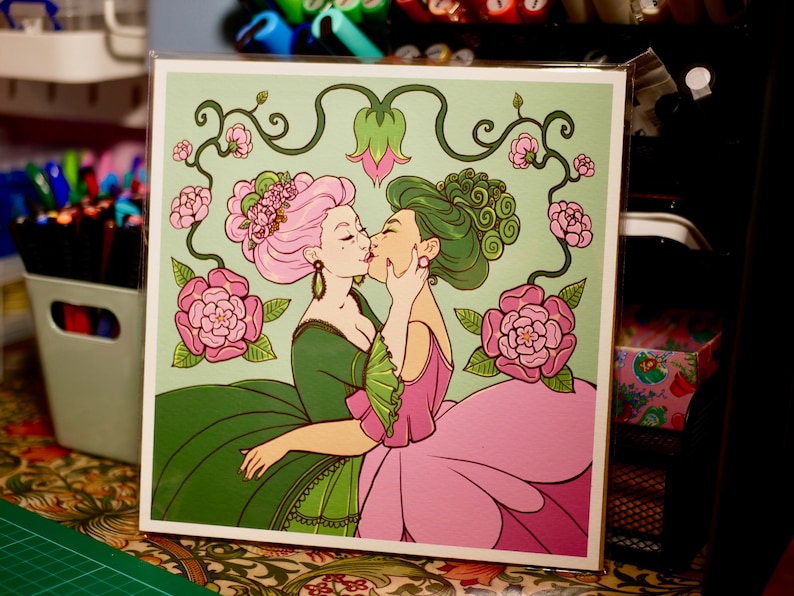Kiss - Sapphic Art image 2