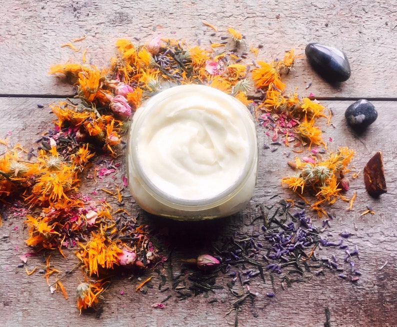 Calendula Face Lotion W White Oak Bark Infused Oil Aloe Etsy