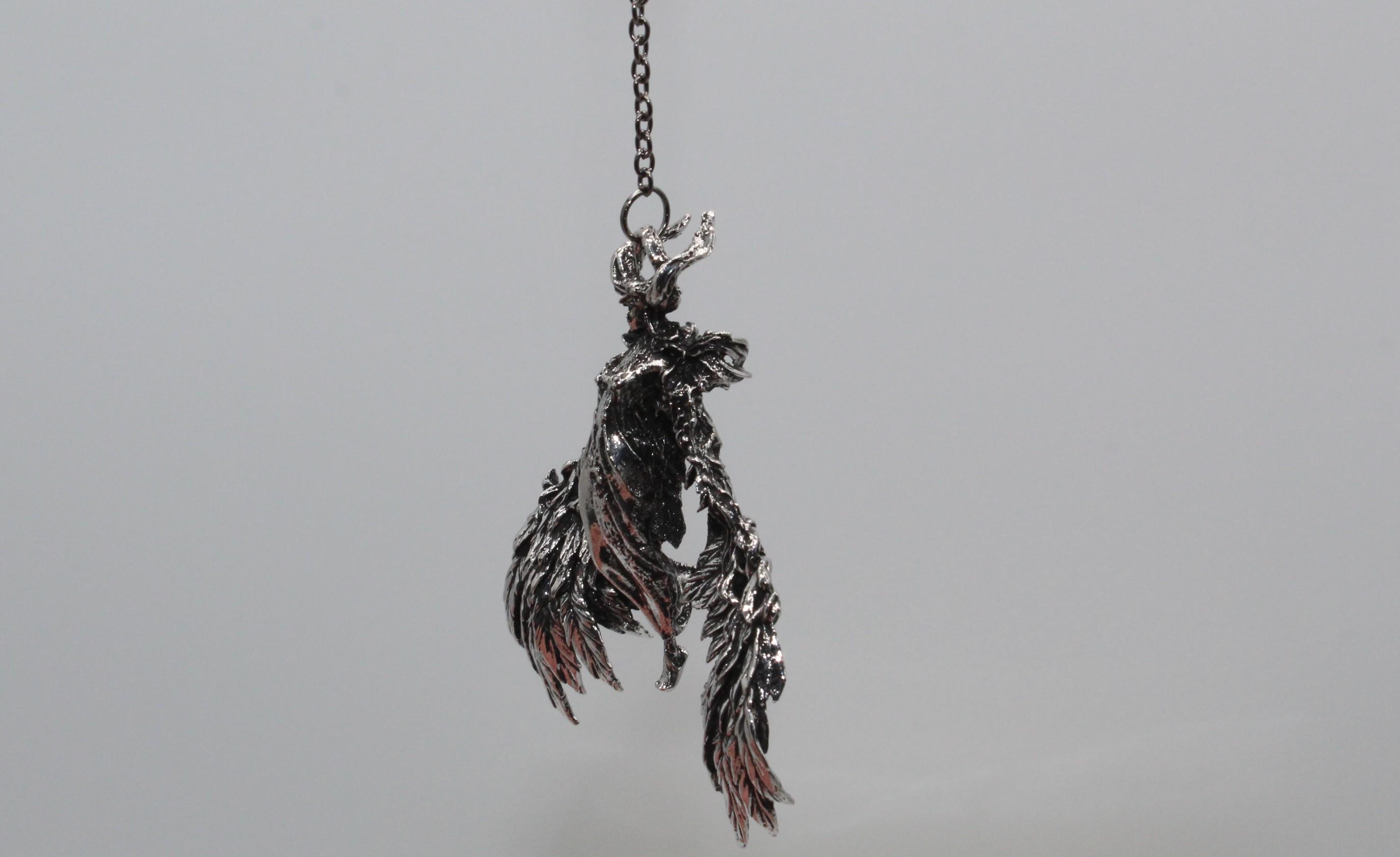 Fallen Angel Rear View Large Vintage Gothic Fallen Angel Rear View Mirror Car Charm Alloy ...