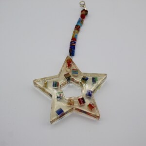 Acrylic Resin Star Rear View Mirror Car Charm Gift Idea Accessory Car Decoration Celestial Truck
