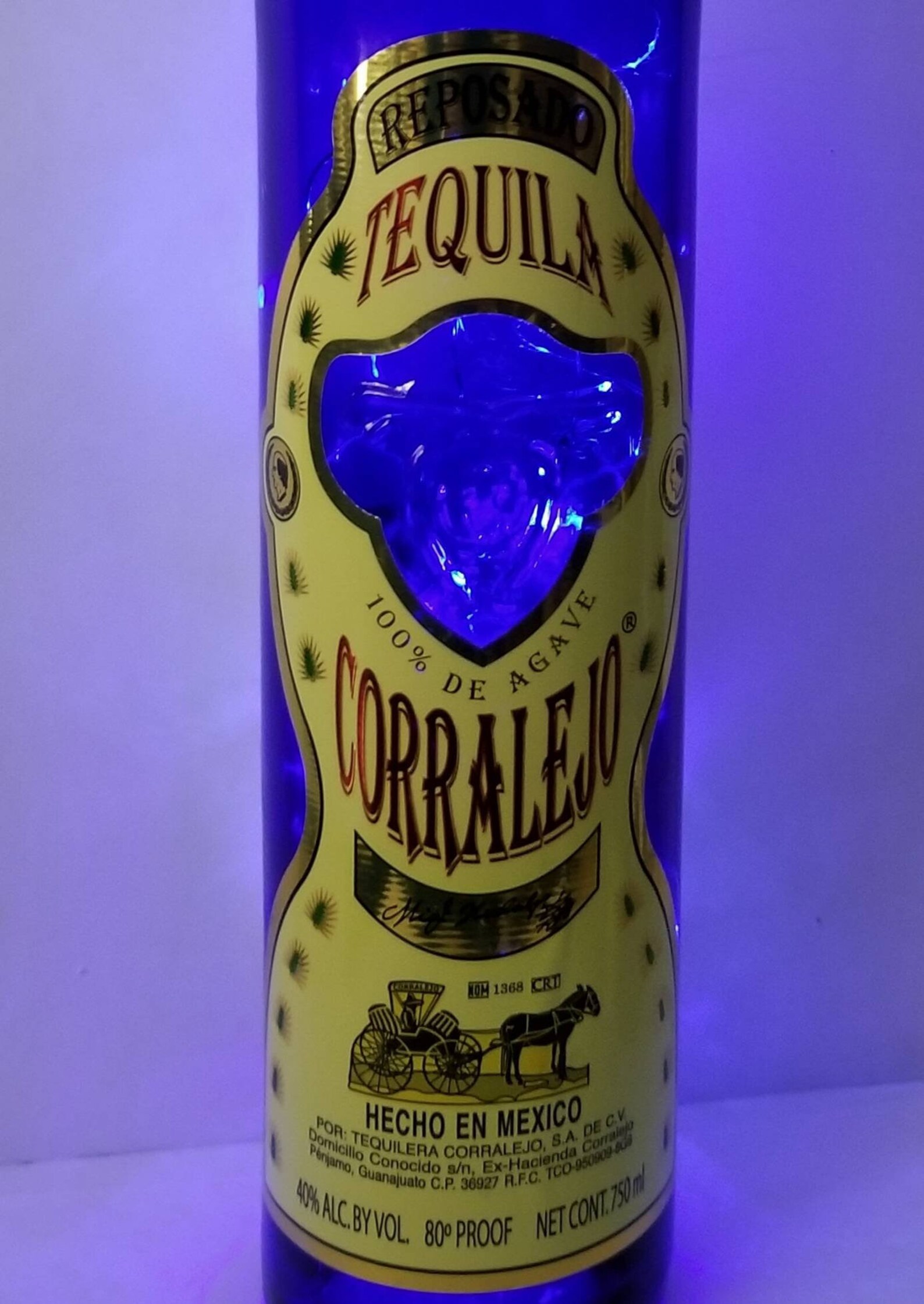 Reposado Corralejo Tequila Lighted Night Light Indoor Outdoor Etsy