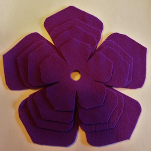 Felt Flower Floral Plate Dinnerware Dividers Separators Cookware Storage Protection Style Single Layer #1