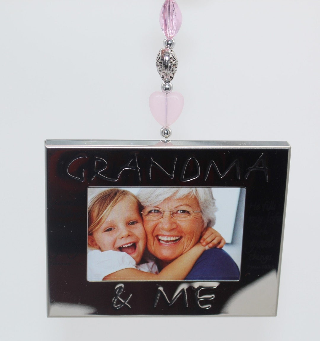 Grandma & Me Picture Frame Rear View Mirror Car Charm Love Etsy