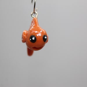 Miniature Koi Fish Fancy Goldfish Necklace Charm Pendant Polymer Clay Gift Novelty