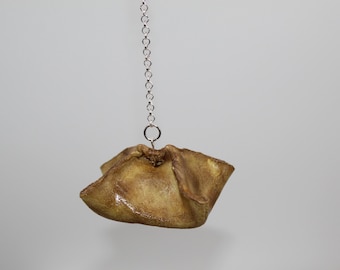 Crab Rangoon Rear View Mirror Car Charm Collector Item Alloy Metal Truck Accessory Food 300