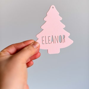 Personalised Christmas Tree Stocking Tag Acrylic Gift Custom Name Tag, Christmas Ornament, Christmas Present image 6