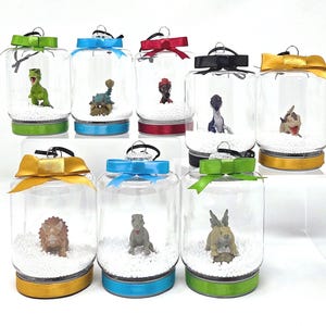 Jurassic Park Inspired Shatterproof Snow Globe Ornaments – Dino-Mite Holiday Decorations