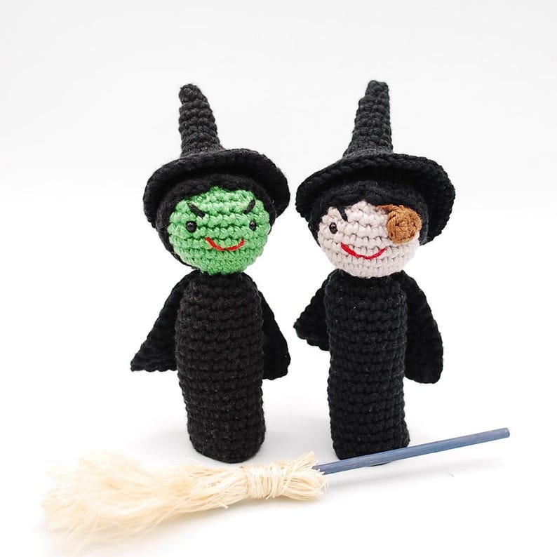The Wizard of Oz Amigurumi Pattern. Crochet Finger Puppets: Glinda ...