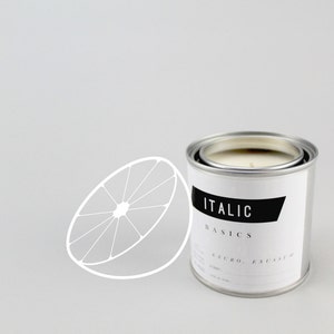 02 // Grapefruit Half Pint 8oz Scented Soy Candle in Paint Can image 1