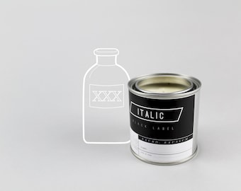 18 // Apothecary - Half Pint (8oz) Scented Soy Candle in Paint Can (Eucalyptus, Sage, Dash of Pine)