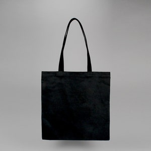 The Standard Tote // Black WAXED Canvas Tote Bag image 1