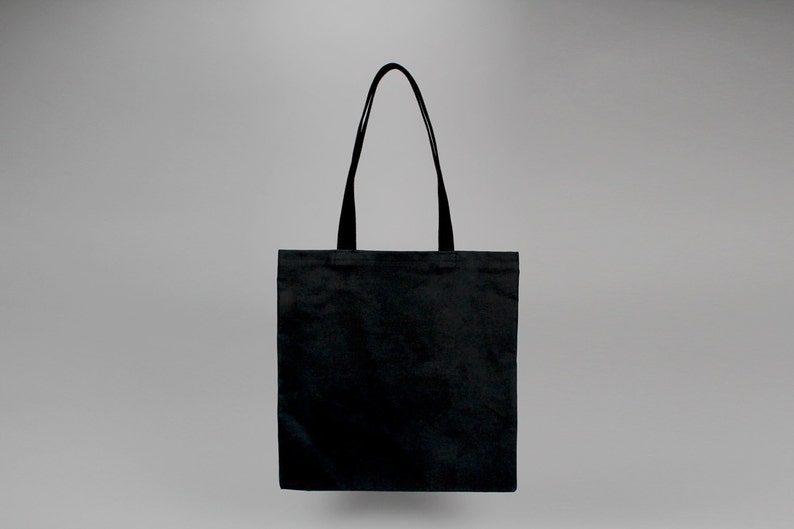 The Standard Tote // Black WAXED Canvas Tote Bag image 1