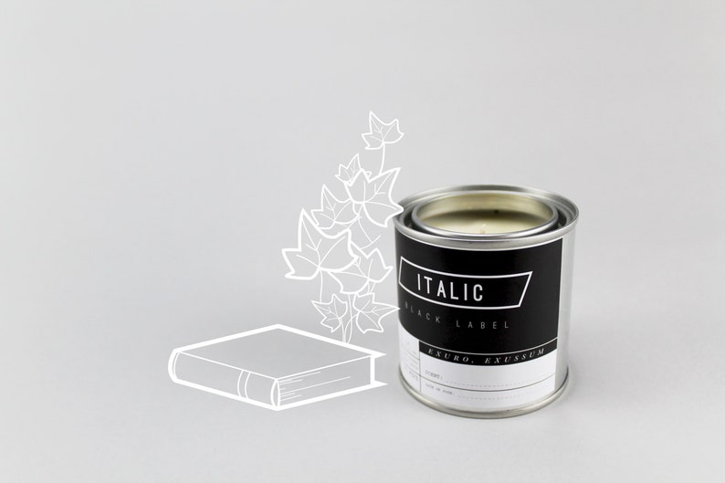 15 // Cambridge Half Pint 8oz Scented Soy Candle in Paint Can English Ivy, Bergamot, and Oak Moss image 1