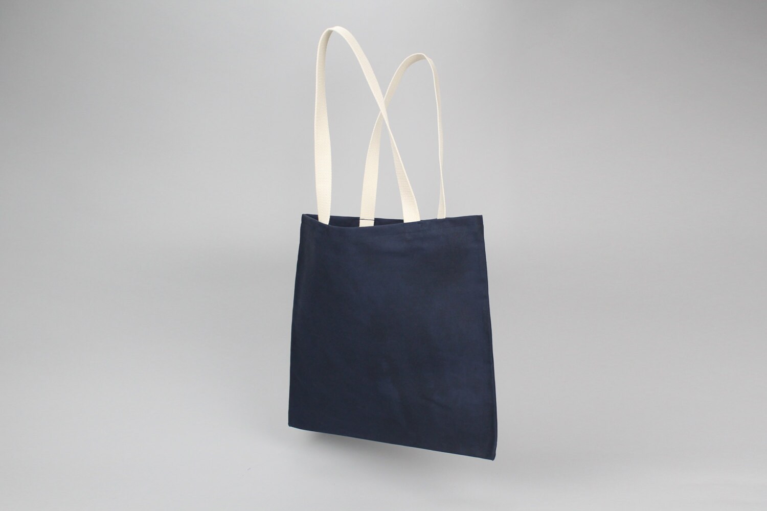 The Standard Tote // Navy Blue WAXED Canvas Tote Bag Etsy