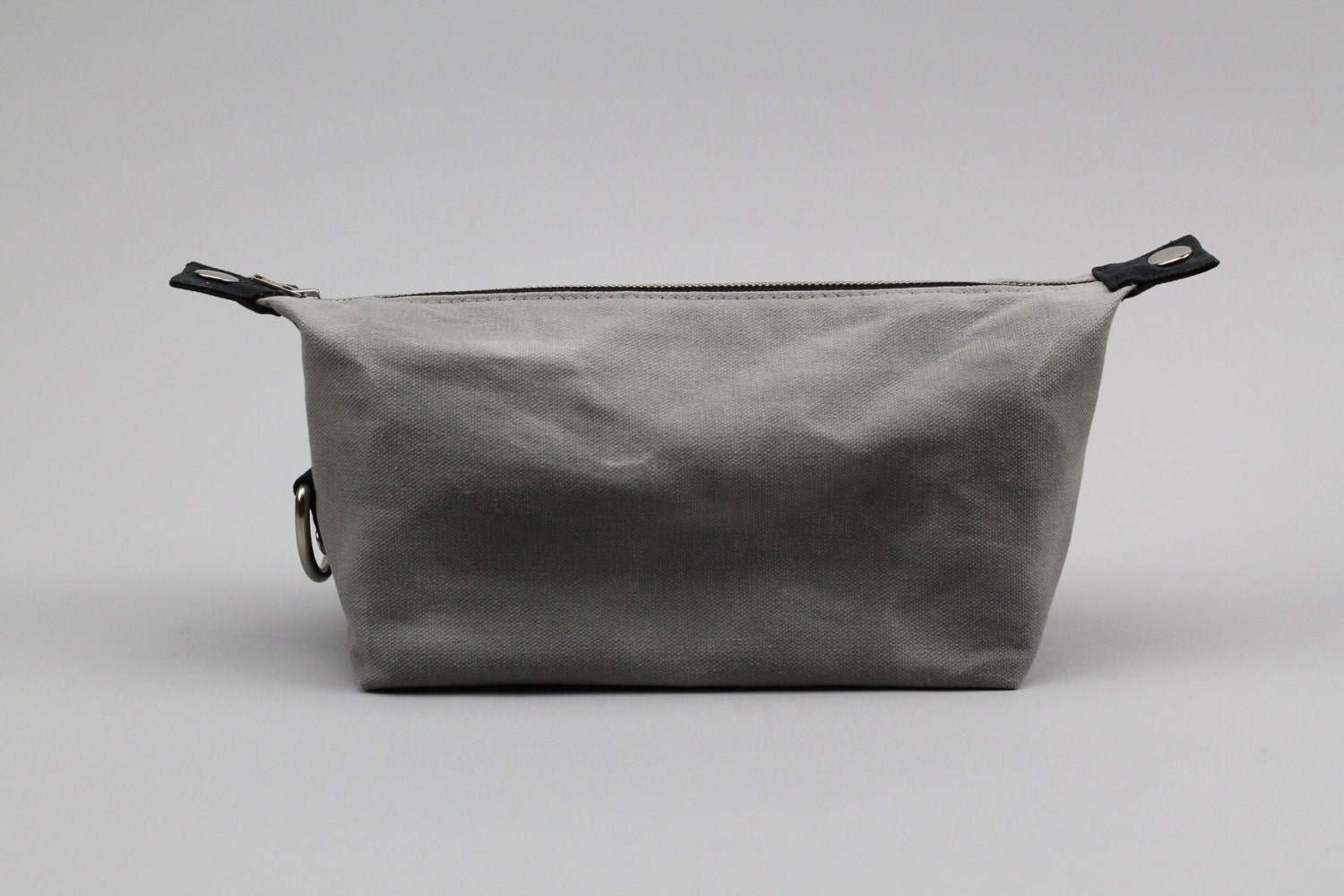 The Jack Dopp Kit // Grey Waxed Canvas Expandable Dopp Kit / Etsy