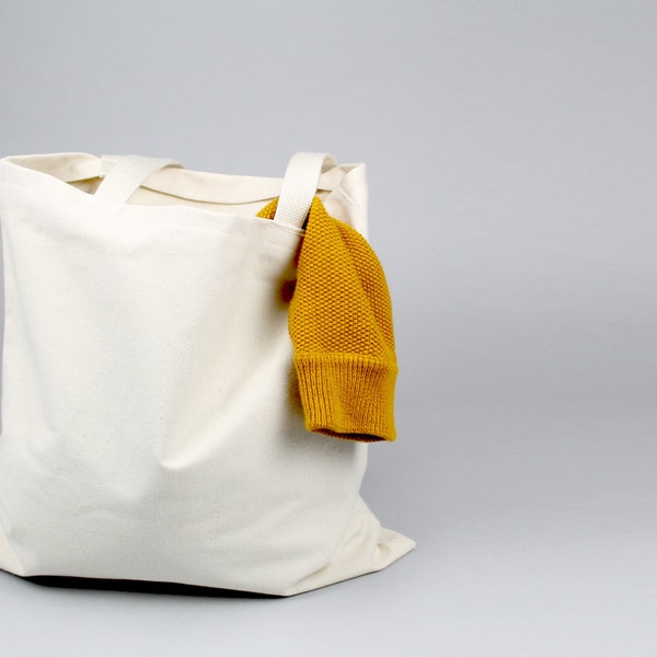 The Standard Tote // Natural UNWAXED Canvas Tote Bag