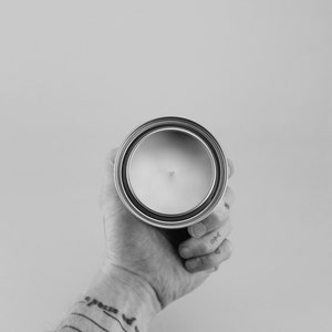 02 // Grapefruit Half Pint 8oz Scented Soy Candle in Paint Can image 5