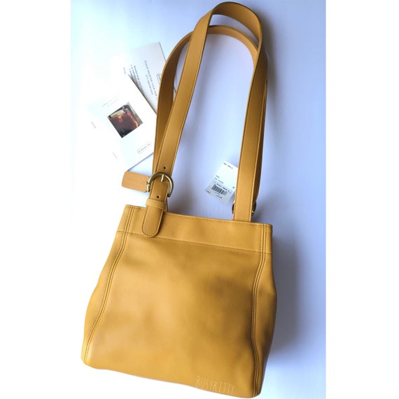 NWT Vintage Coach Yellow Leather Soho Collection B