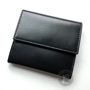 Porte-monnaie vintage Coach avec bride anglaise NWOT en cuir noir - N° de la référence 6476
