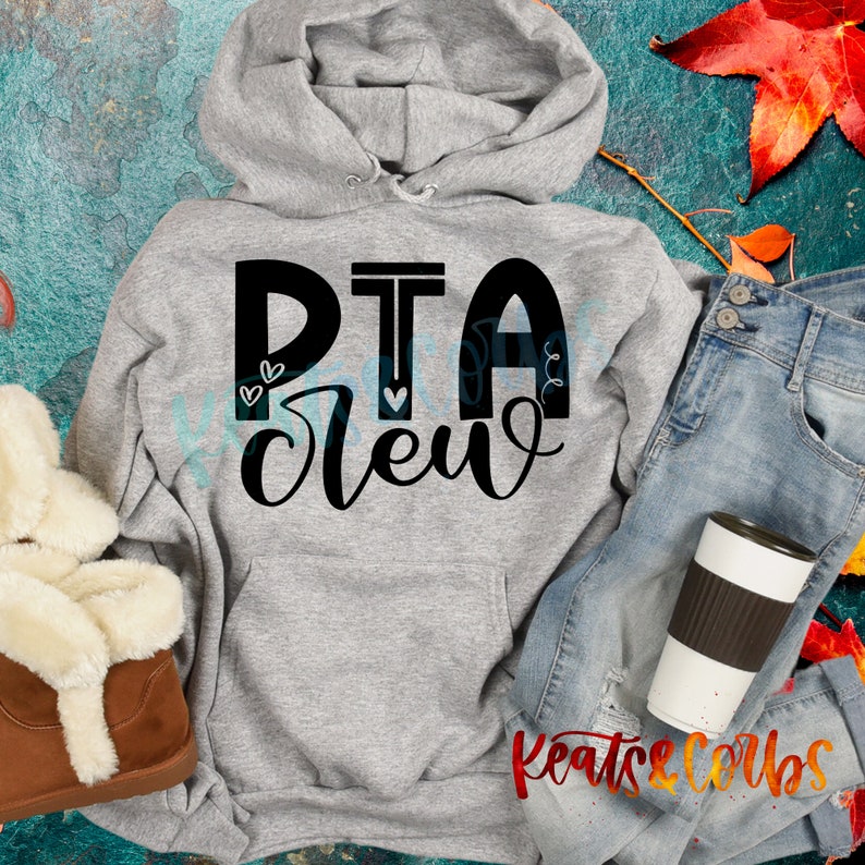 Pta Lettering PTA Crew Doodle | SVG Digital Download - Etsy