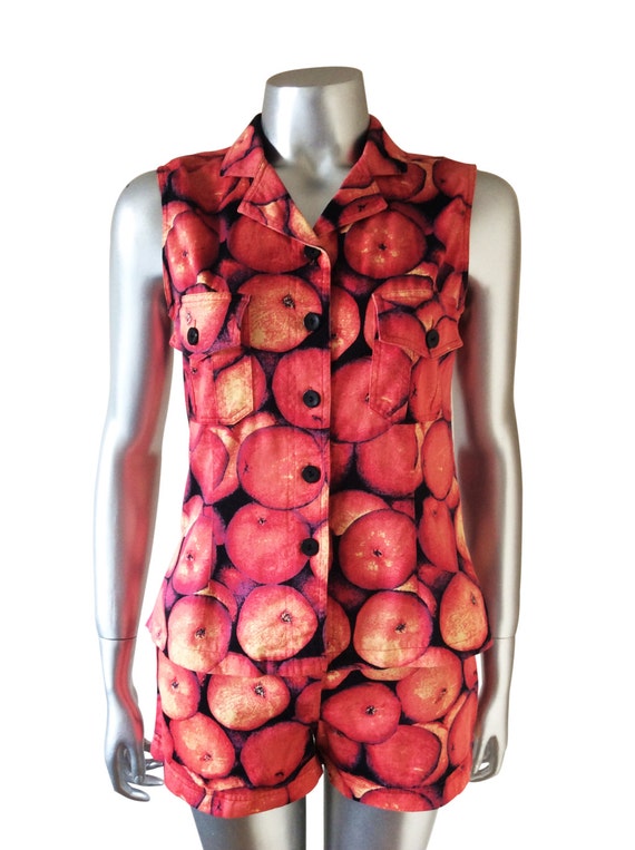 Vintage Portara By Mondi Top and Shorts Set