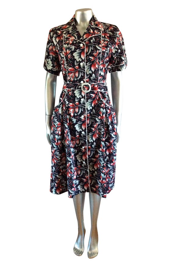 Vintage Floral Russian Inspired Dress