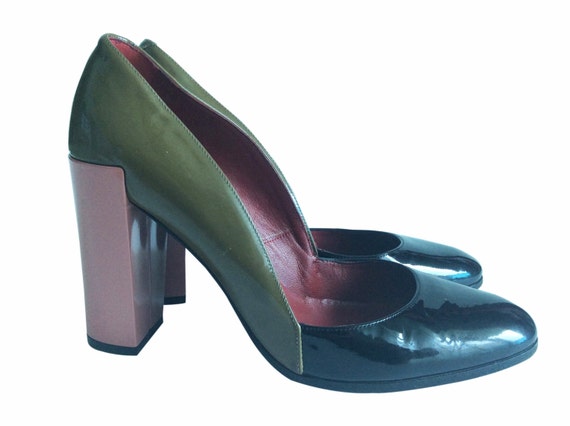 color block heels