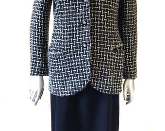 Vintage Trovare Black and White Blazer