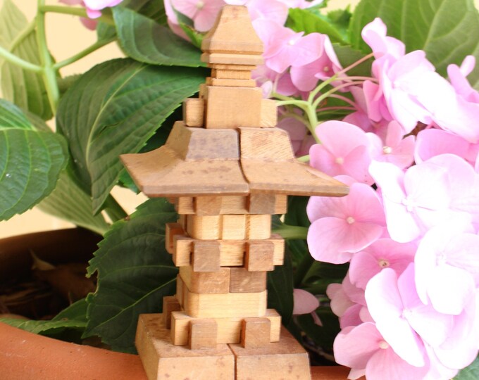 Kumiki Japanese Wooden Puzzles Pagoda Puzzle Japanese Etsy