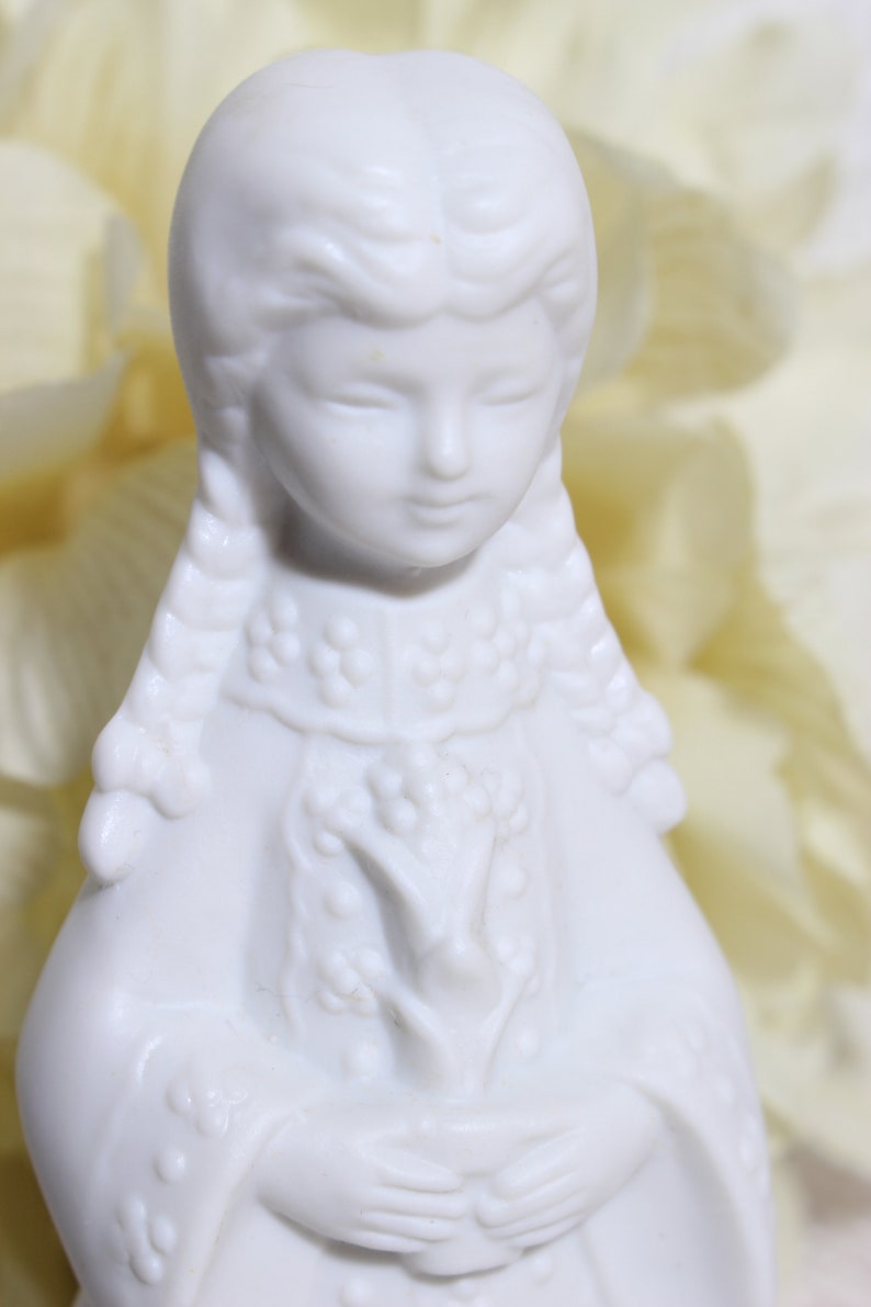 Bisque Porcelain Bell Figural RARE Table Bell Figurine AES Etsy