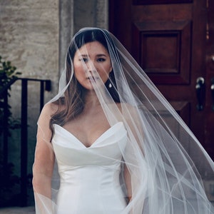 Sheer on sale bridal veil