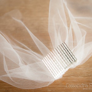 Medium Tulle Birdcage Wedding Veil (Blusher Veil, Mini Veil, Bridal Veil, Bridal Illusion Tulle, Bird Cage Veil, Retro Veil) image 4