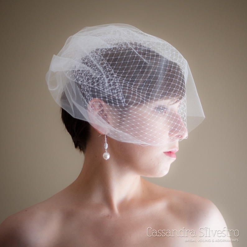 Double Layer Birdcage Wedding Veil russian Netting Bridal Etsy
