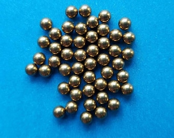 50 pieces 3/32" (.09375) Precision Brass Balls C260 Brass Ball Grade 200, +/-0.001"