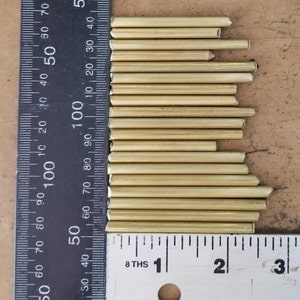 3/16&quot; (0.1875) Brass Round Rod, Grade 360, Pins, Knife Making, Crafts, DIY