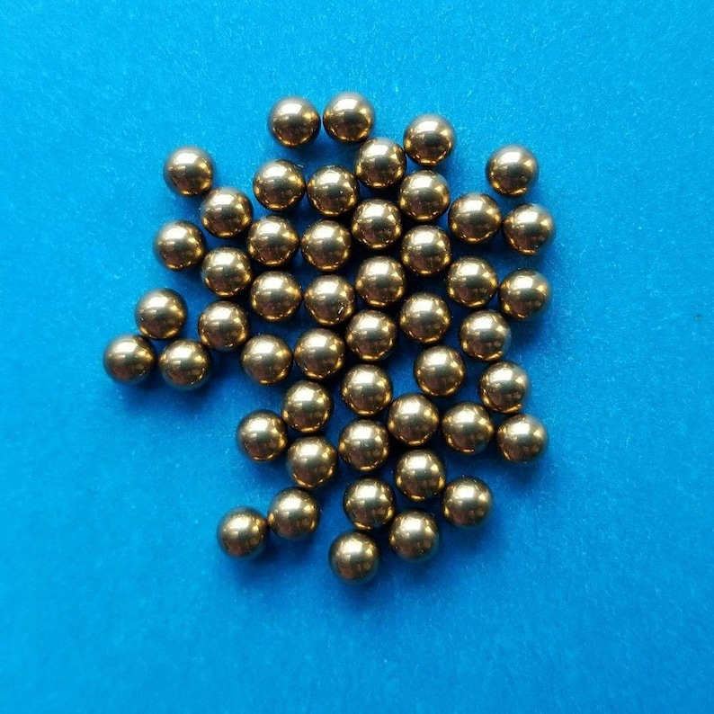 50 Pieces 3/16 .1875 Precision Brass Balls C260 Brass Ball Grade 200