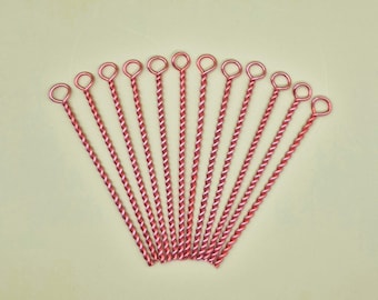 12 (twelve) Electroculture Copper Rods Copper Garden Stakes Electro, 5/32" x 5" 99.9% Pure