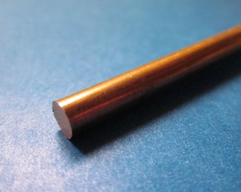 1/4" (.25) Copper Round Rod, C110, 110