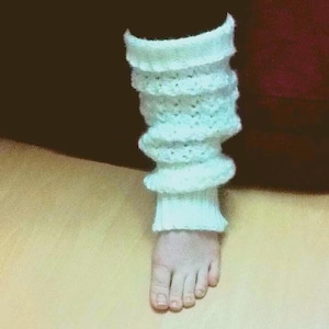 Crochet Leg Warmer Pattern, Roses on Clouds, Fluffy Design (PDF Pattern)