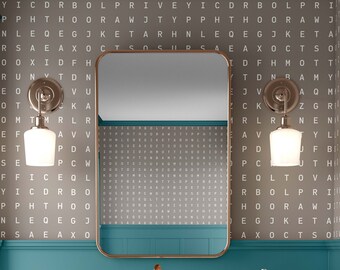 Bathroom Word Search Wallpaper - Last 2 Rolls
