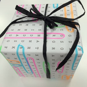 Word Search Wrapping Paper 4 Pack  All Occasions image 6
