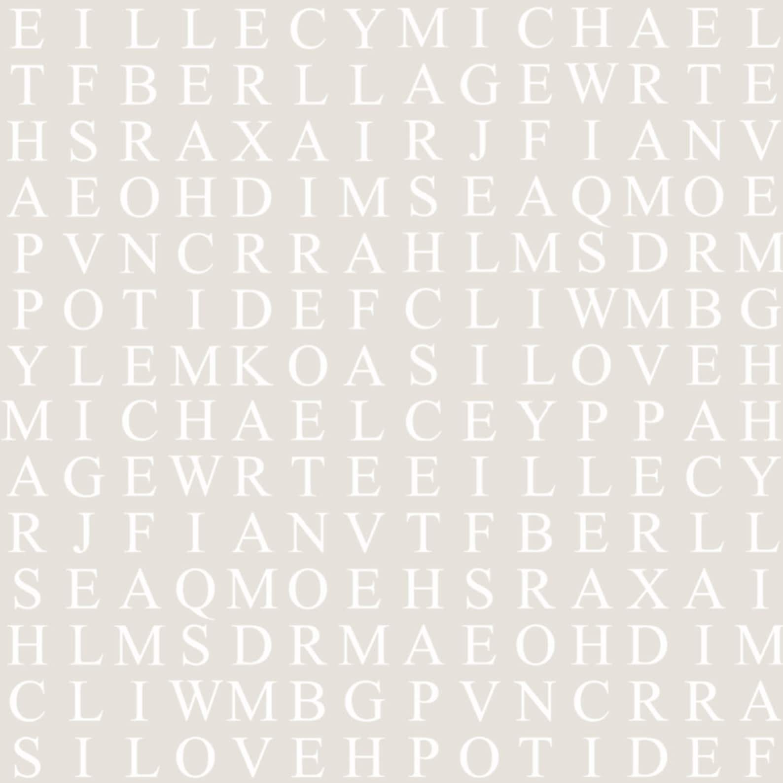 Personalised Word Search Wallpaper Your Choice of Words and | Etsy