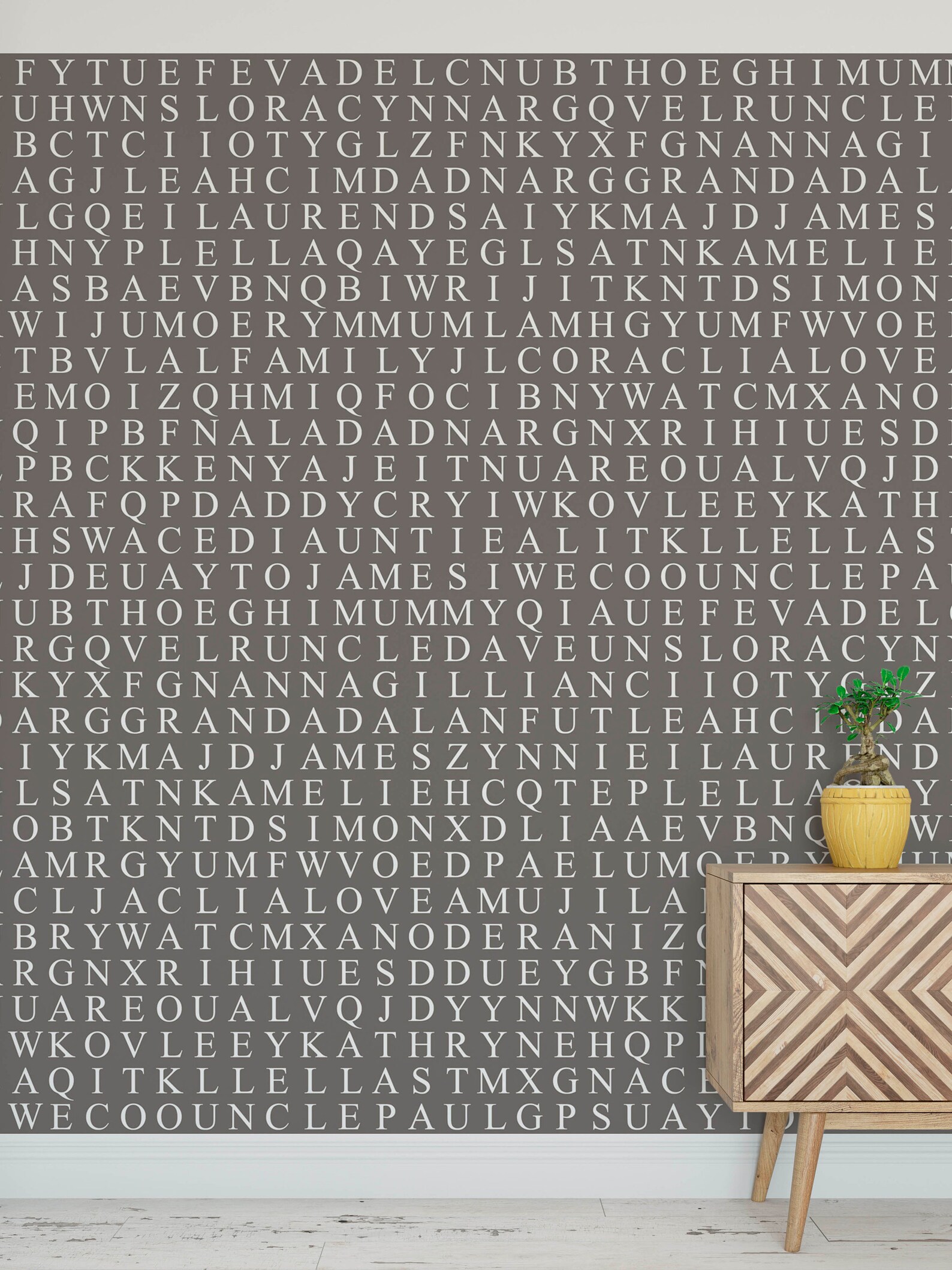 Personalised Word Search Wallpaper Your Choice of Words and | Etsy