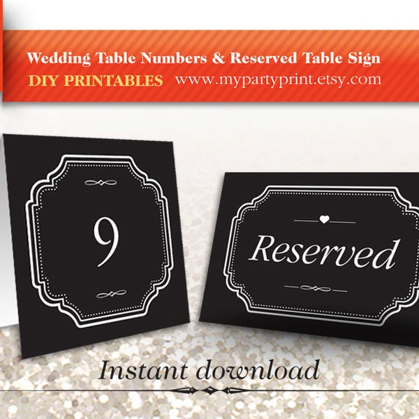 Table Number Tent - Etsy